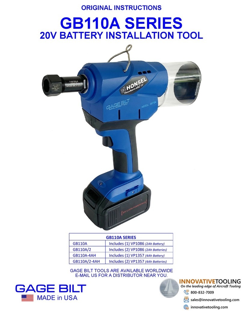 Gage Bilt GB110A Series Original instructions