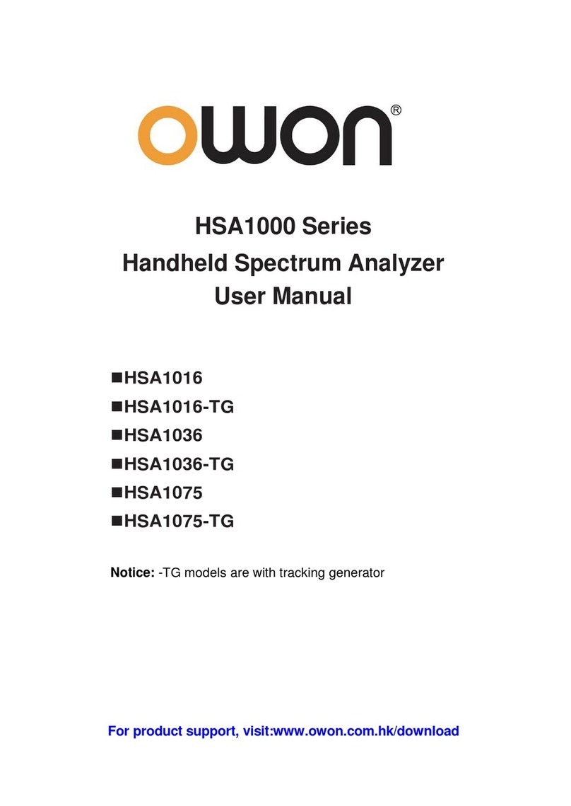 Owon HSA1000 Series user manual