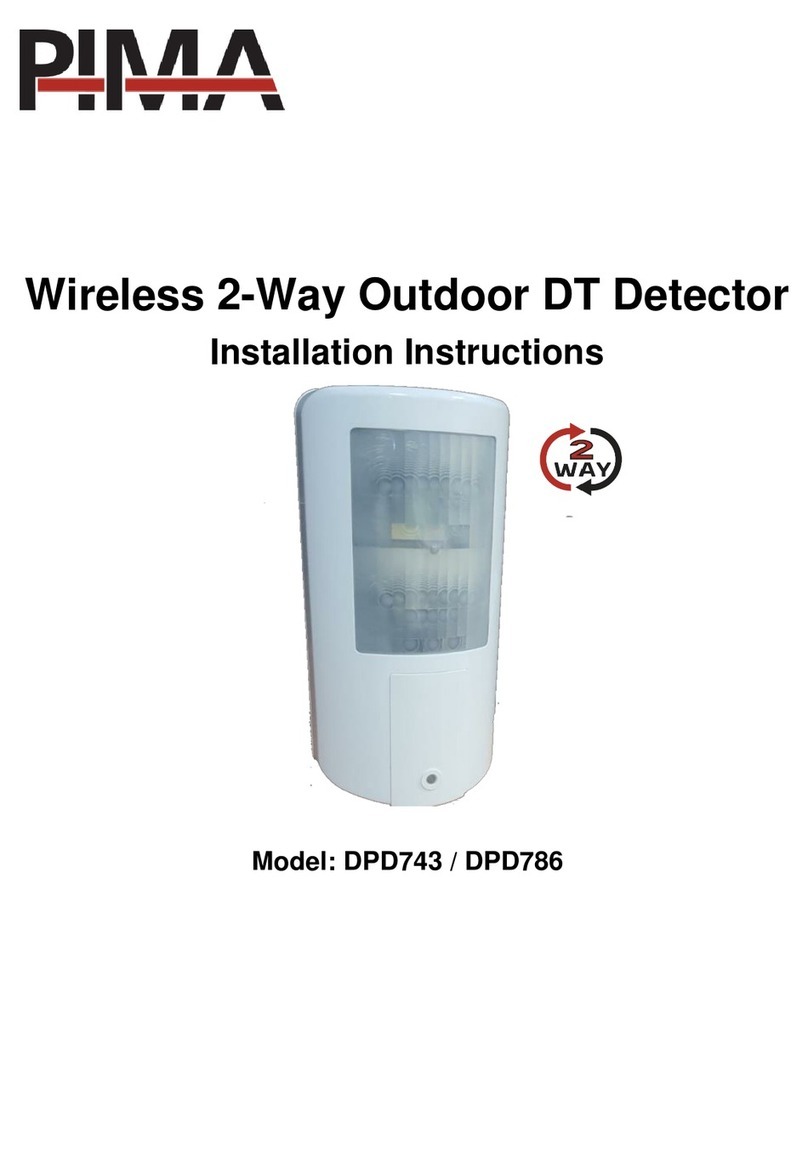 Pima DPD743 installation instructions