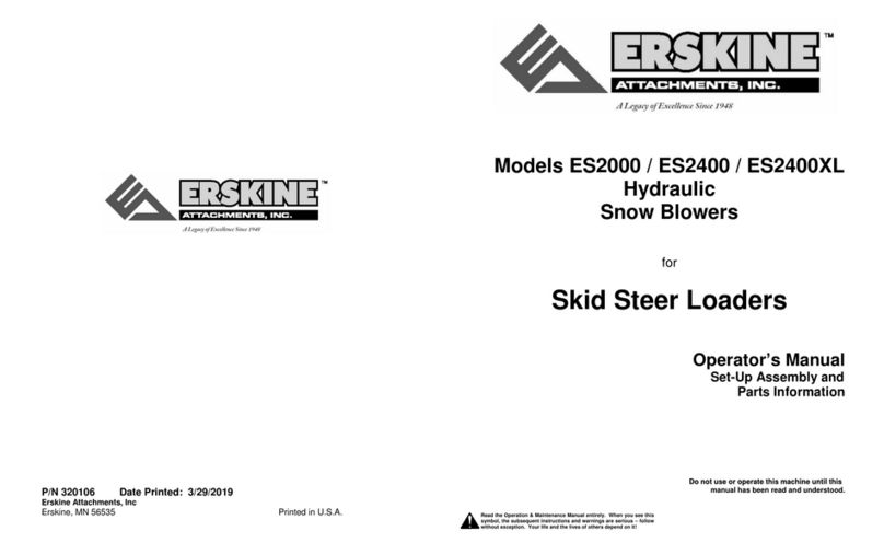 Erskine Attachments ES2000 User manual