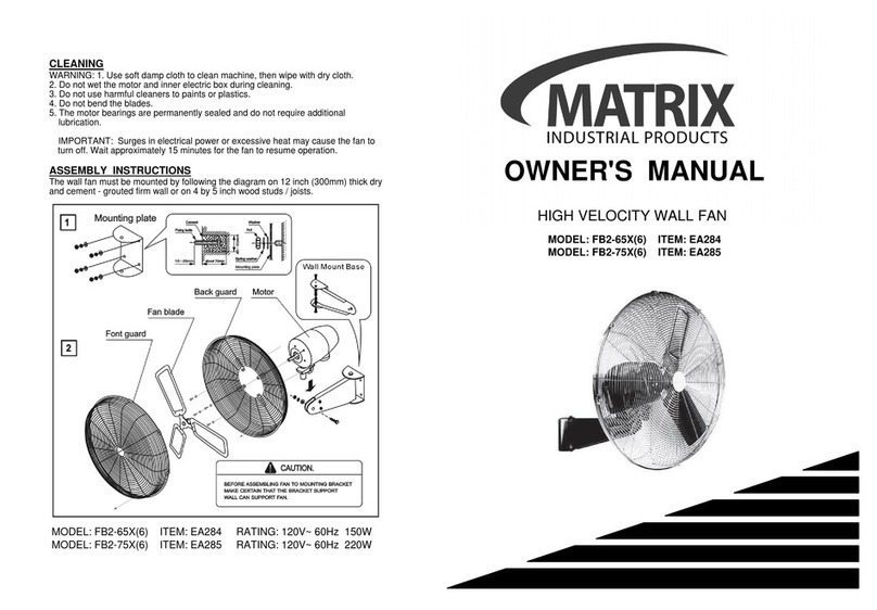 Matrix FB2-65X owner's manual