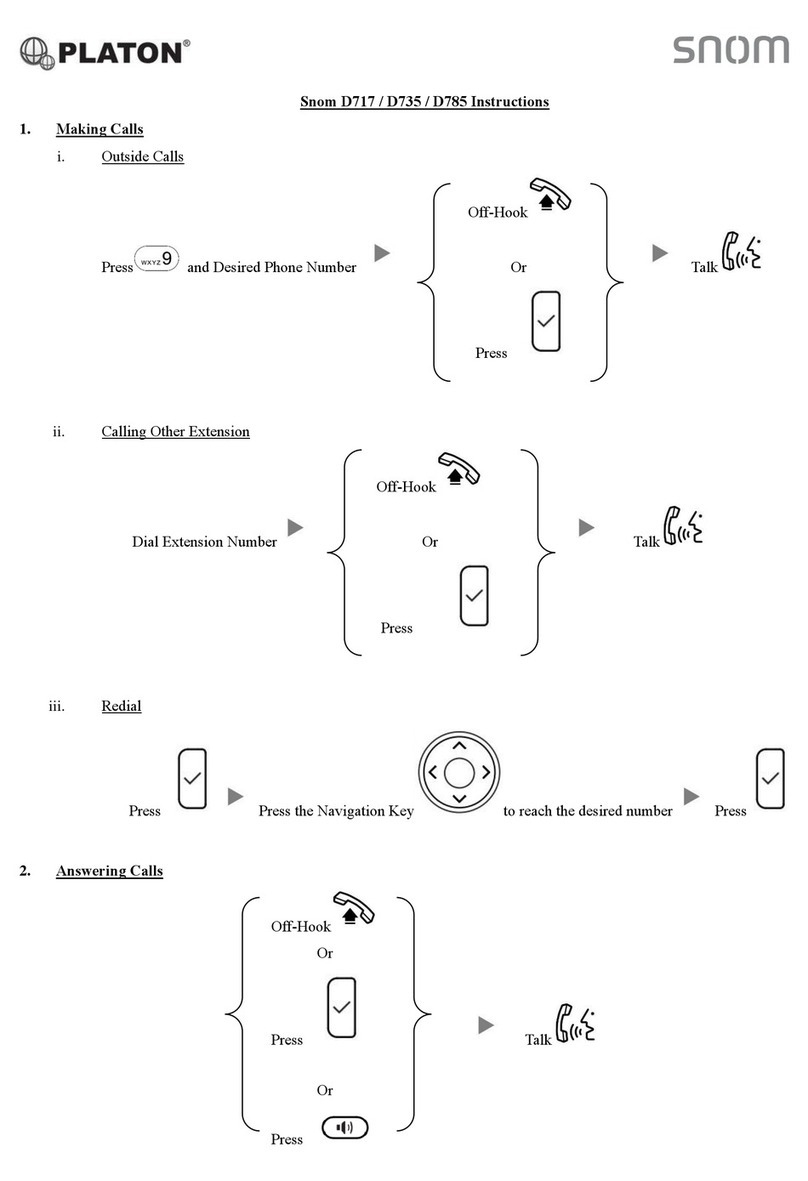 Platon Snom D717 instructions