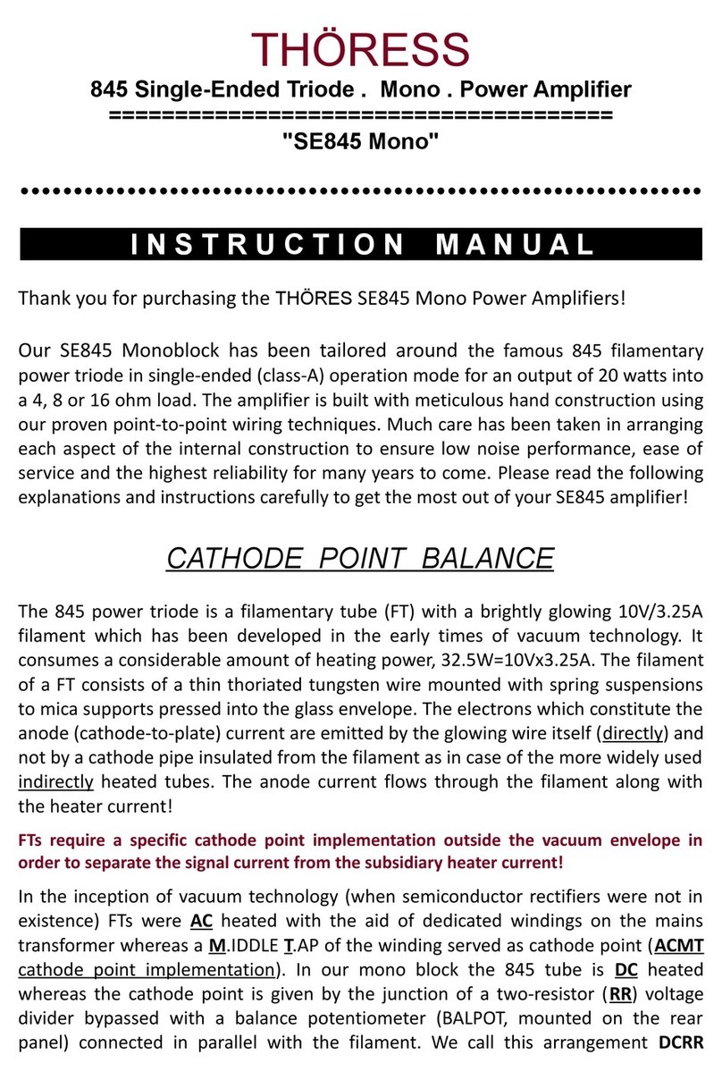 THÖRESS SE845 Mono instruction manual