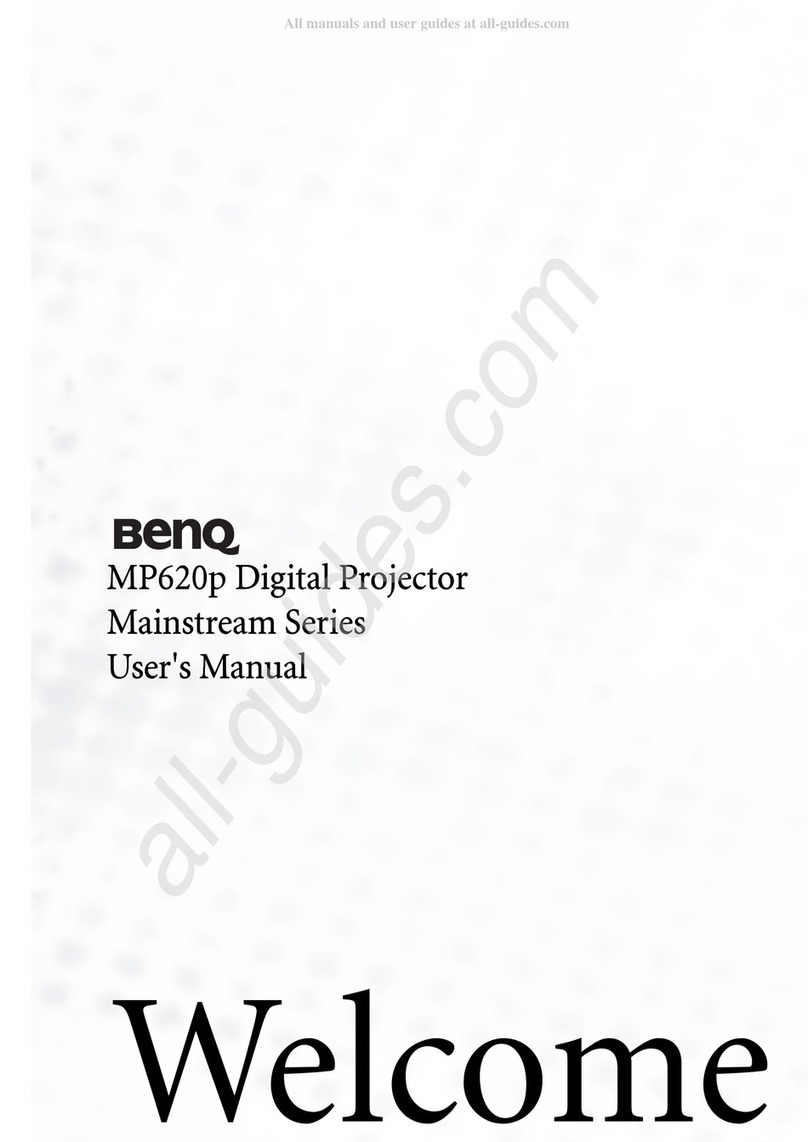 BenQ MP620P-XGA User manual