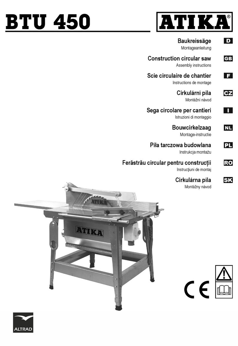 ATIKA BTU 450 Assembly instructions