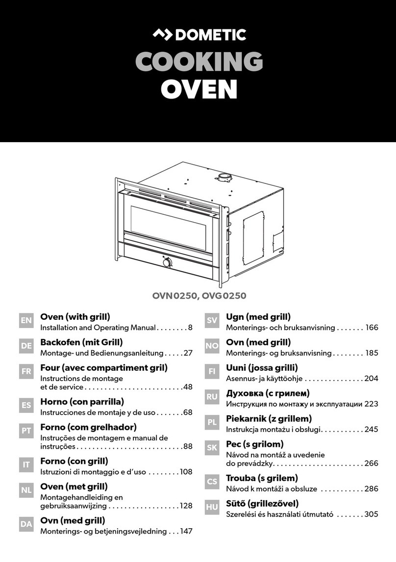 Dometic OVN0250 User manual Dometic OVN0250 User manual