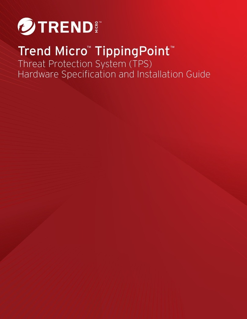 Trend Micro TippingPoint TPS TX Series Hardware Specification and Installation Guide Trend Micro TippingPoint TPS TX Series Hardware Specification and Installation Guide
