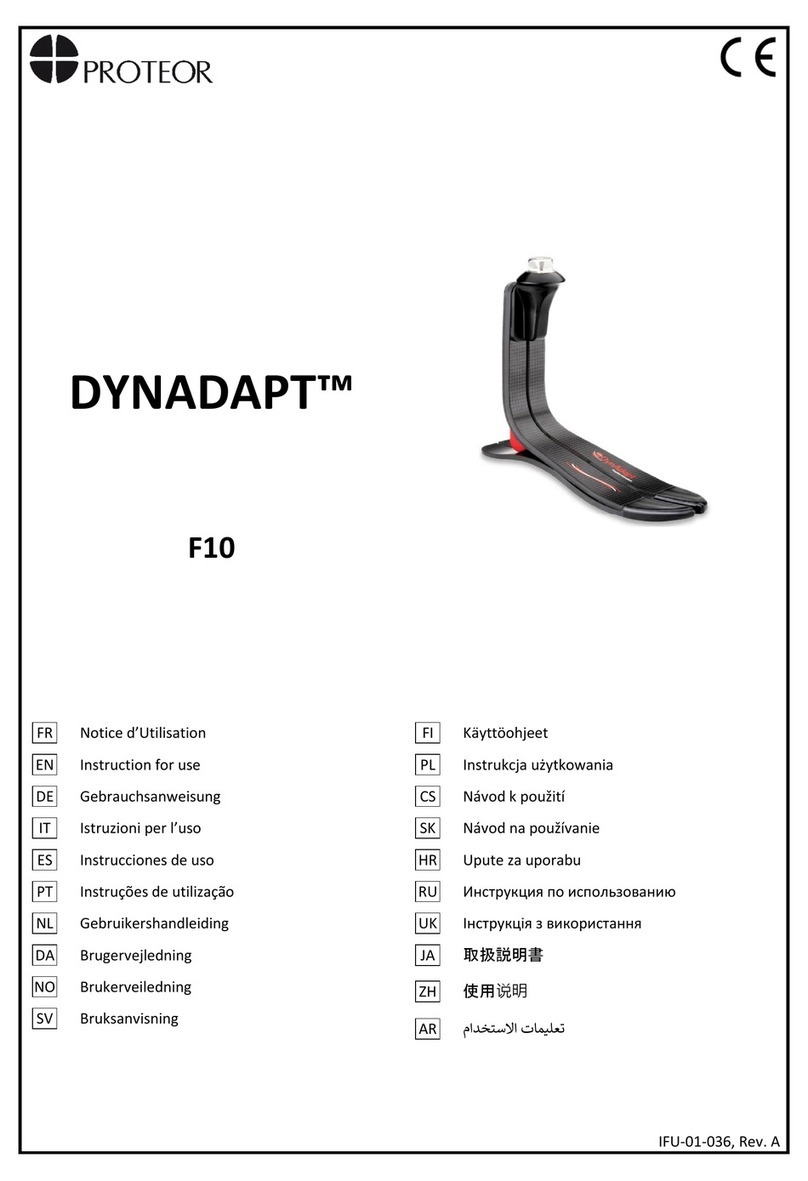 PROTEOR DYNADAPT F10 Instructions for use PROTEOR DYNADAPT F10 Instructions for use