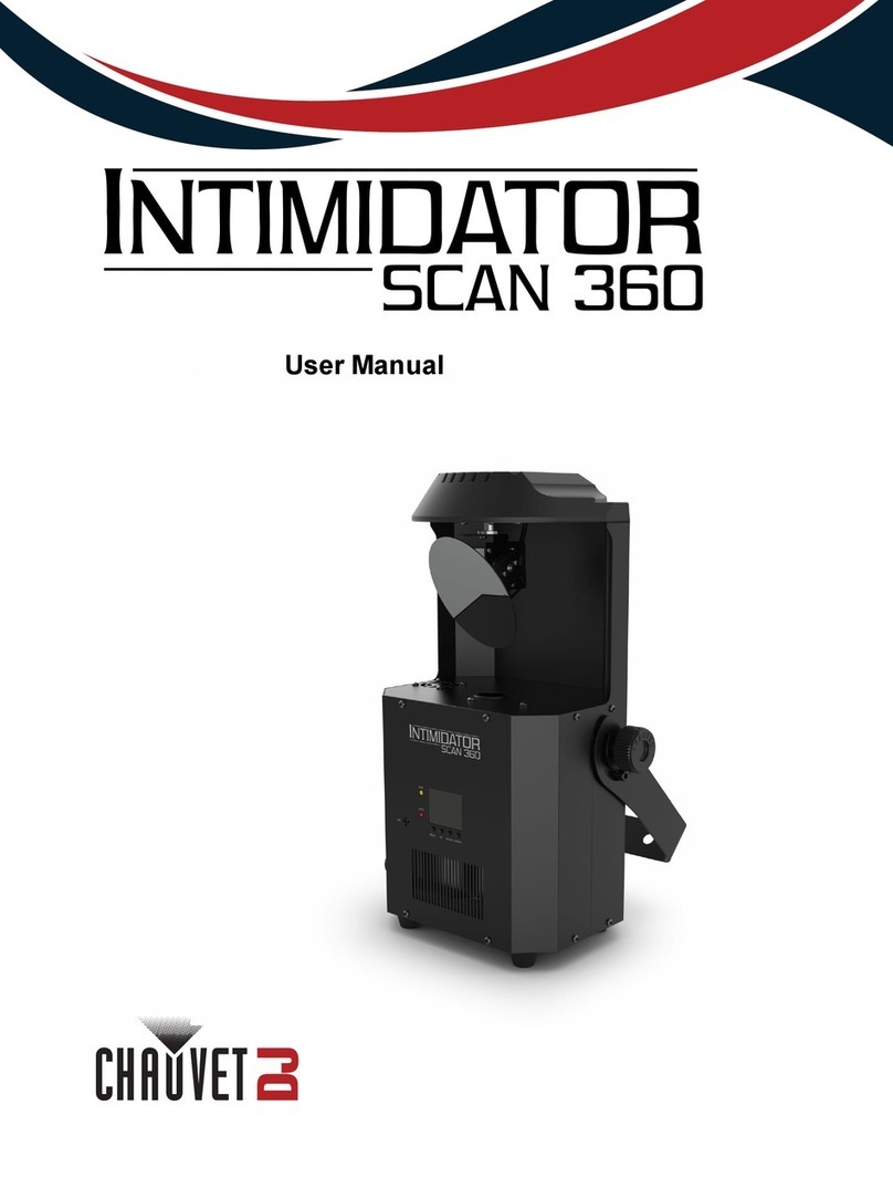 Chauvet DJ Intimidator Scan 360 User manual Chauvet DJ Intimidator Scan 360 User manual