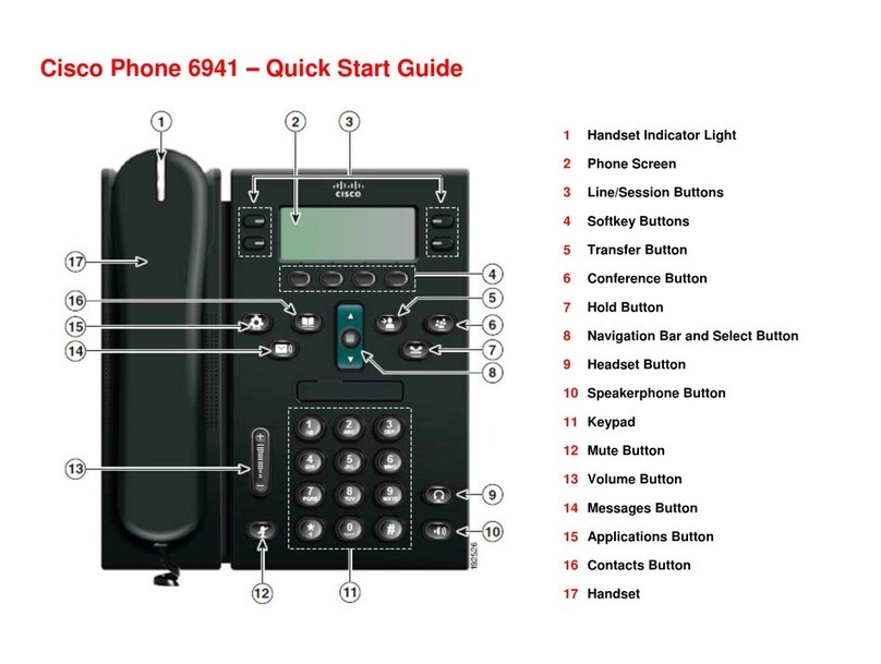 Cisco 6941 - Unified IP Phone Slimline VoIP User manual