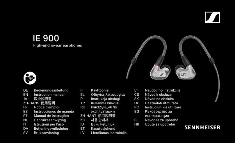 Sennheiser IE 900 User manual