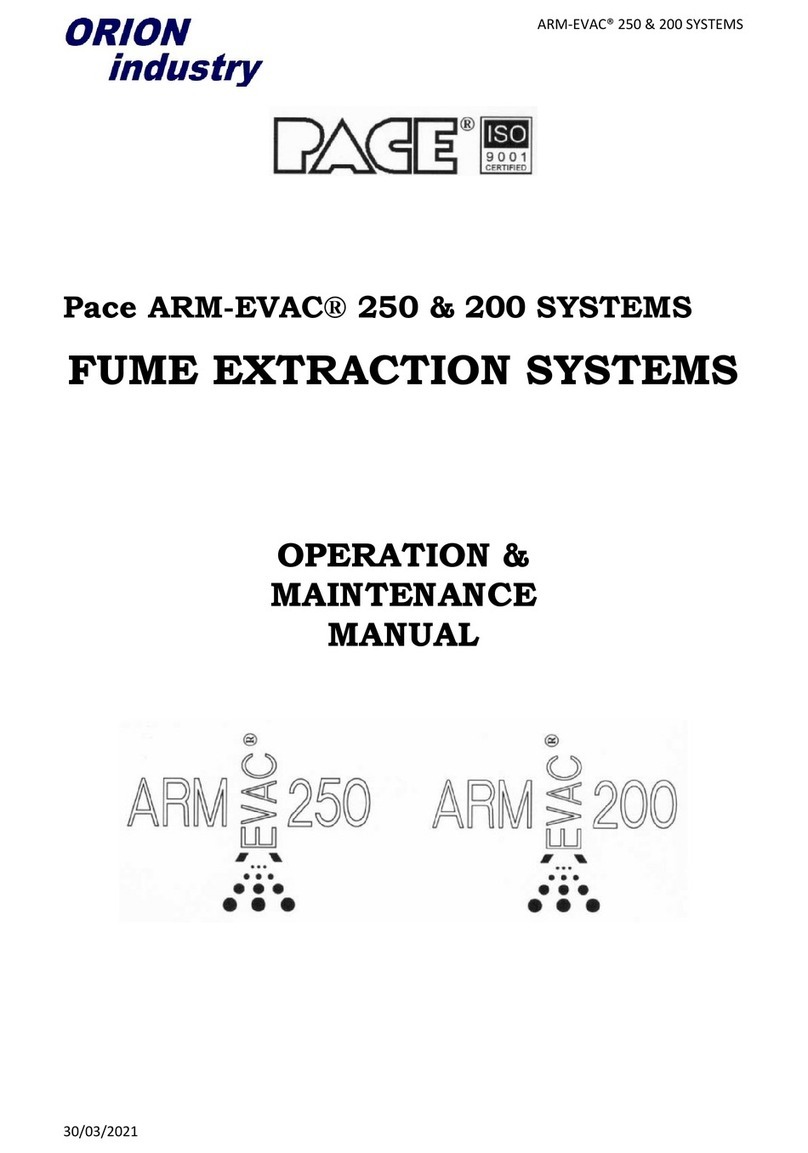 Pace Arm-Evac 250 Operation & maintenance manual