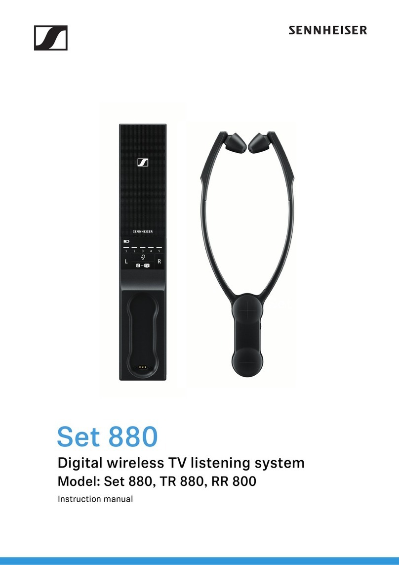 Sennheiser Set 880 User manual