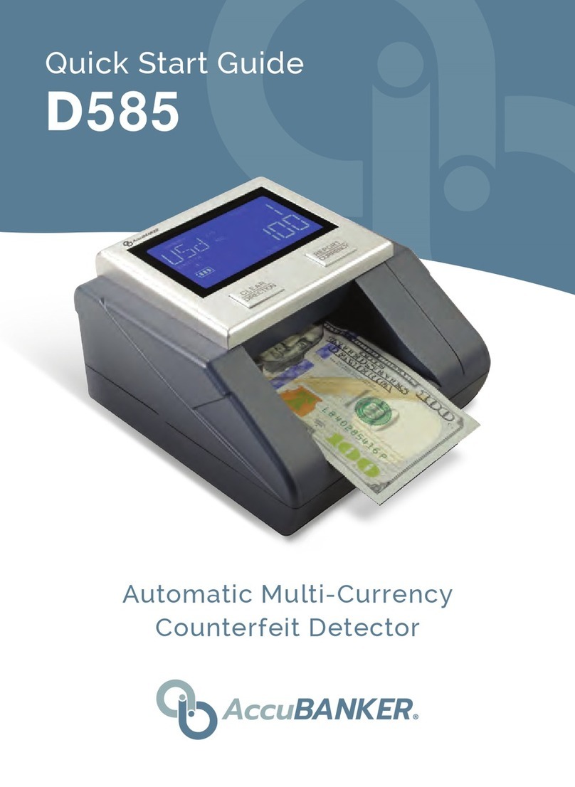 AccuBANKER D585 User manual AccuBANKER D585 User manual