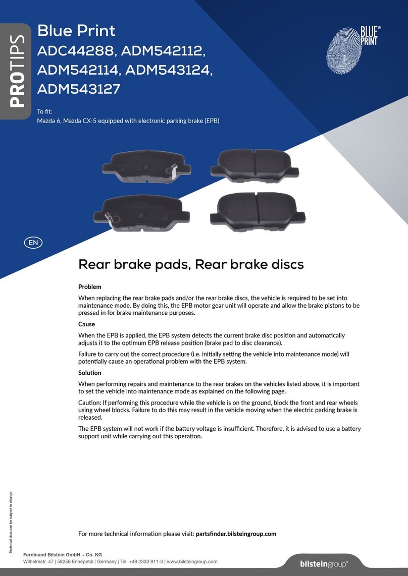 Bilstein Blue Print ADC44288 User manual