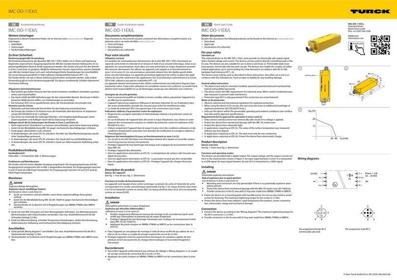 turck IMC-DO-11EX/L quick start guide turck IMC-DO-11EX/L quick start guide