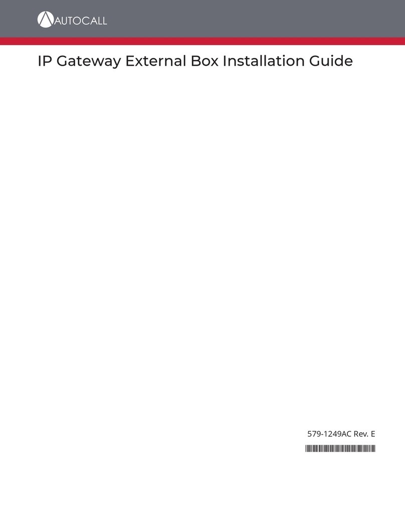 Autocall A2975-9234 installation guide