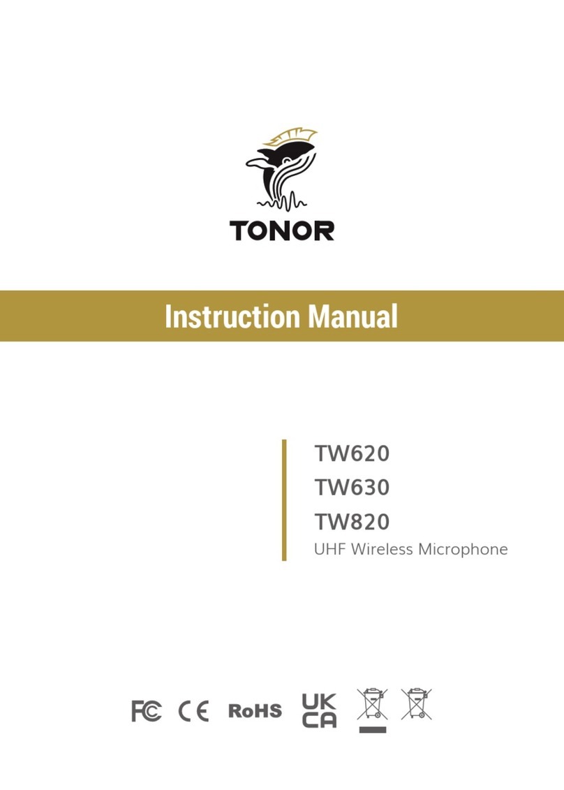 TONOR TW620 instruction manual