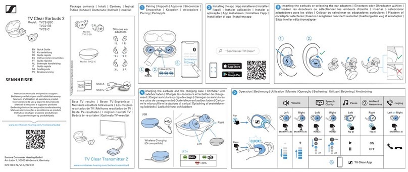 Sennheiser TVC2-EBC User manual