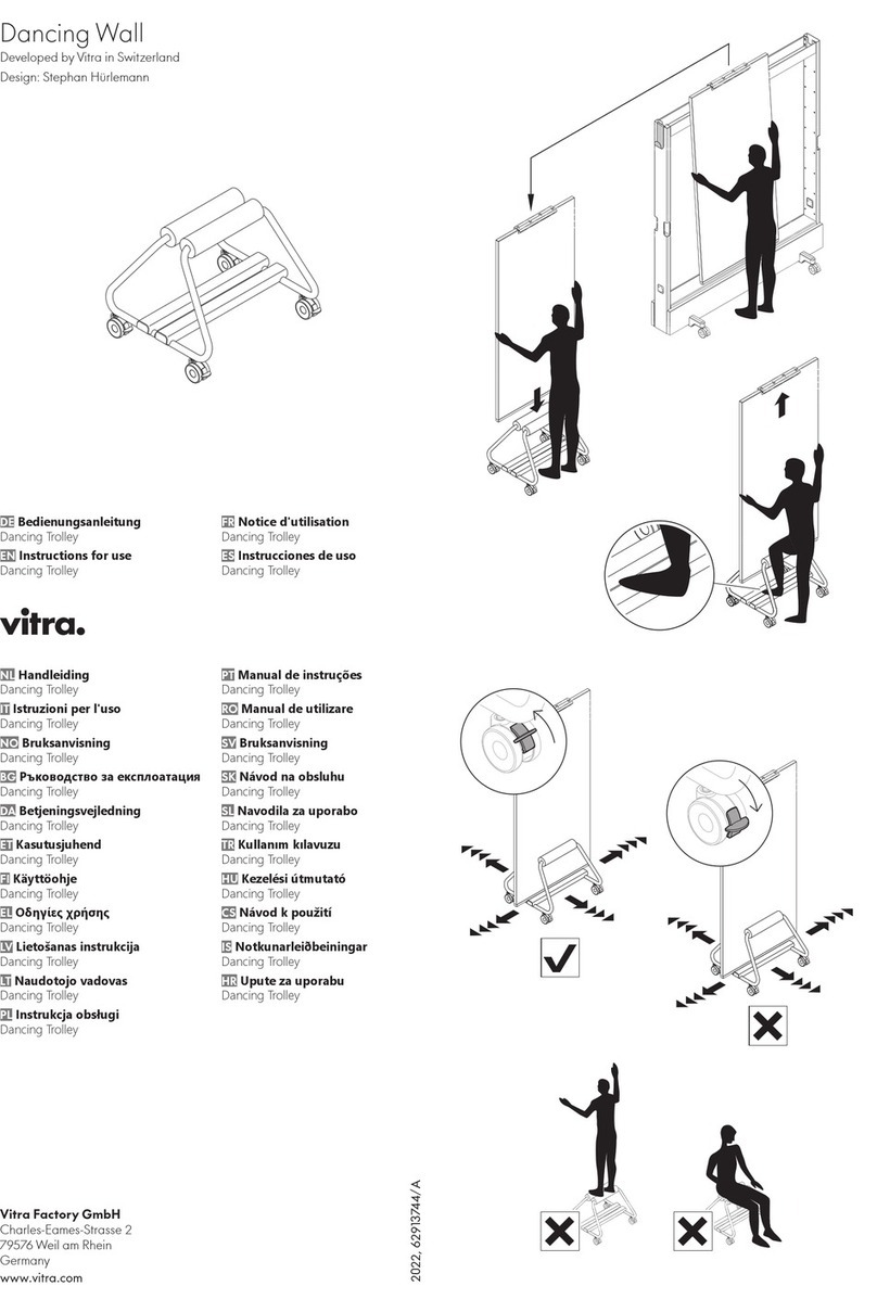 VITRA Dancing Wall Instructions for use