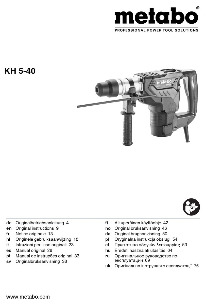 Metabo KH 5-40 User manual