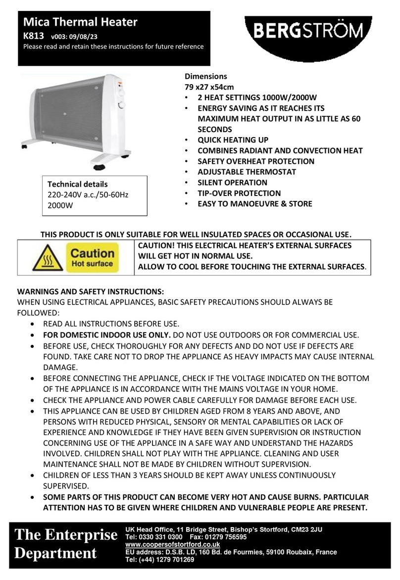 Bergstrom K813 quick start guide