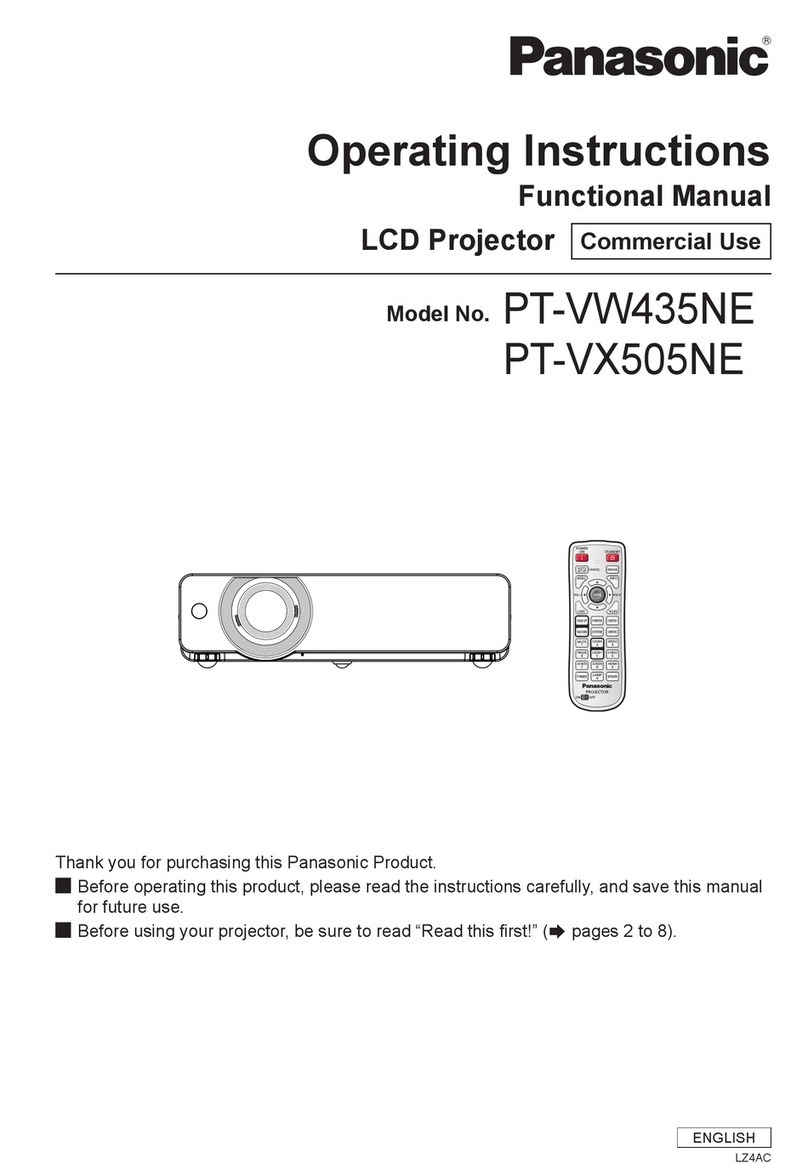 Panasonic PT-VW435NE User manual