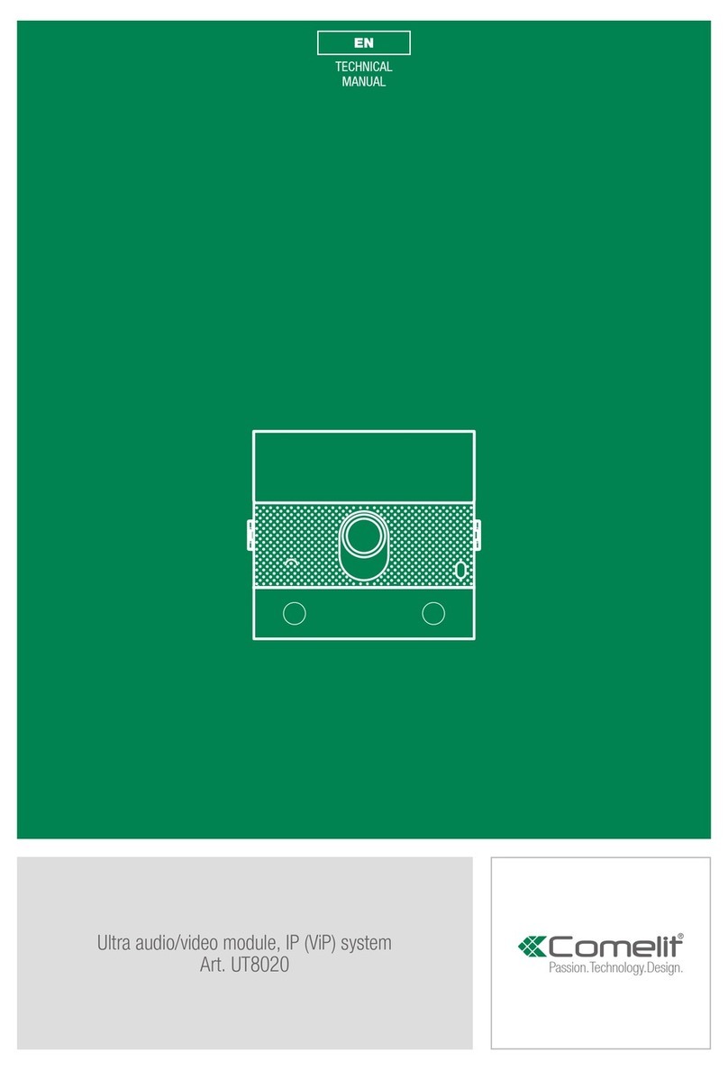 Comelit UT8020 Technical manual