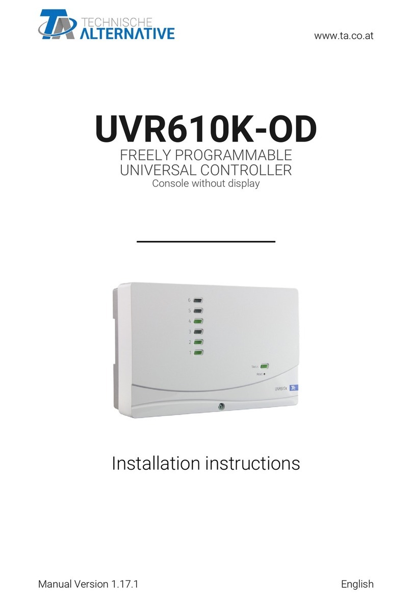 Technische Alternative UVR610K-OD installation instructions