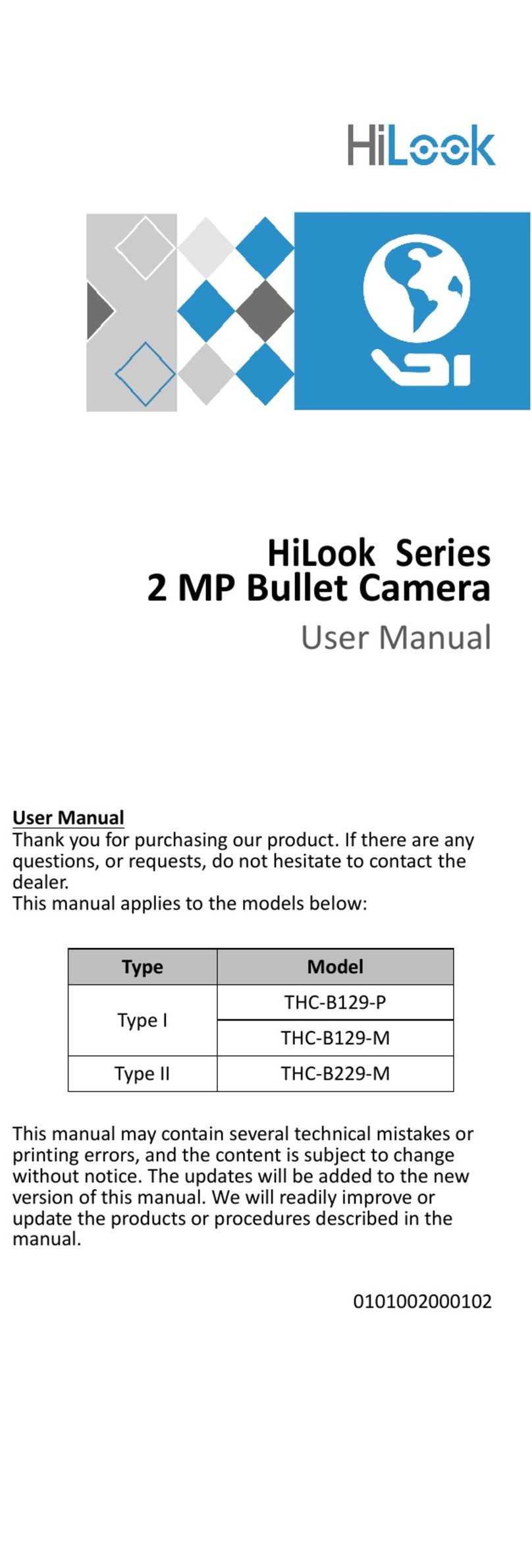 HIK VISION THC-B129-P User manual
