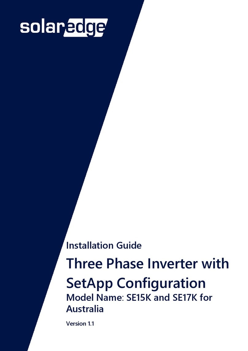 SolarEdge SE15K User manual