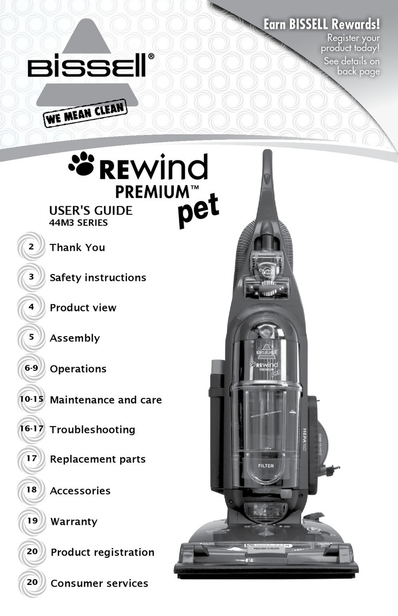 Bissell Rewind Premium Pet 44M3 SERIES user guide
