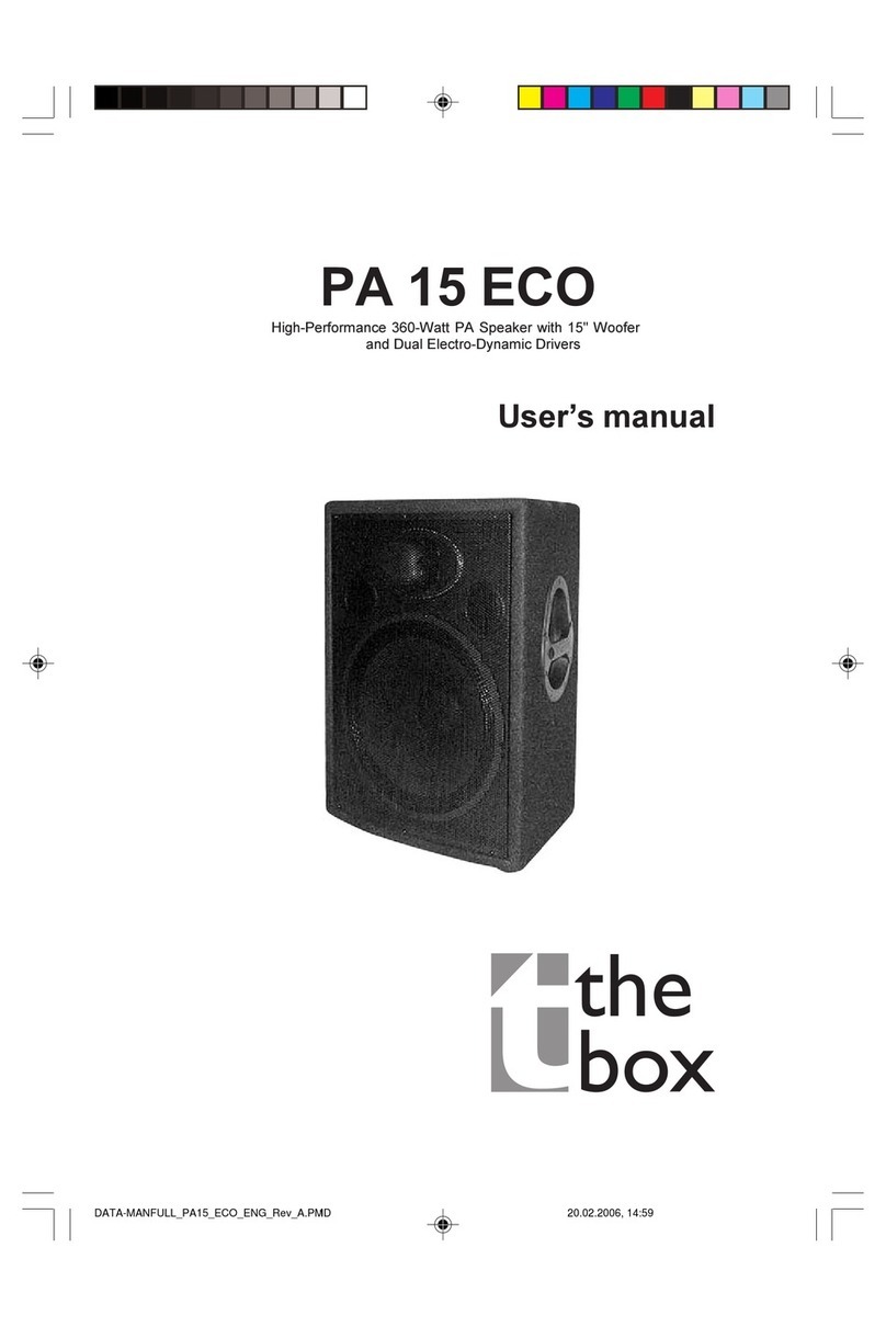 The box PA 15 ECO User manual