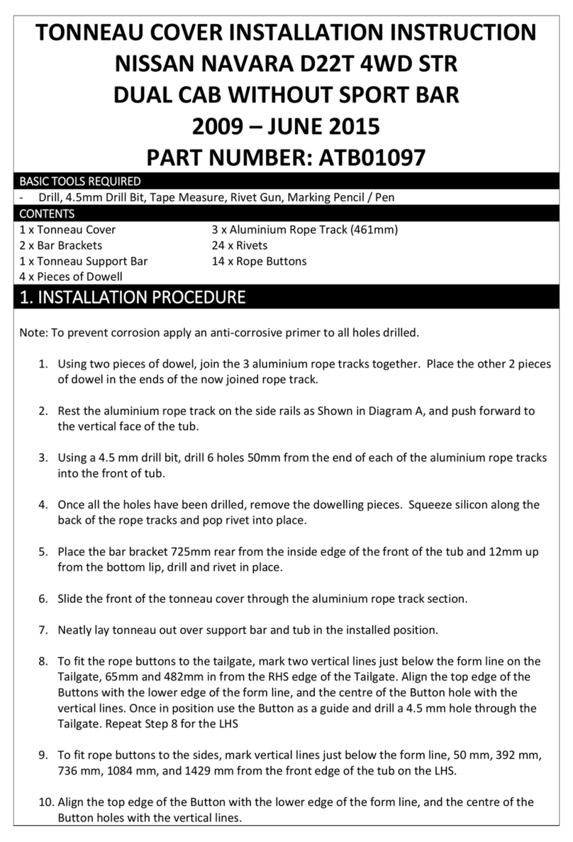 AUSSIE TONNEAU ATB01097 User manual