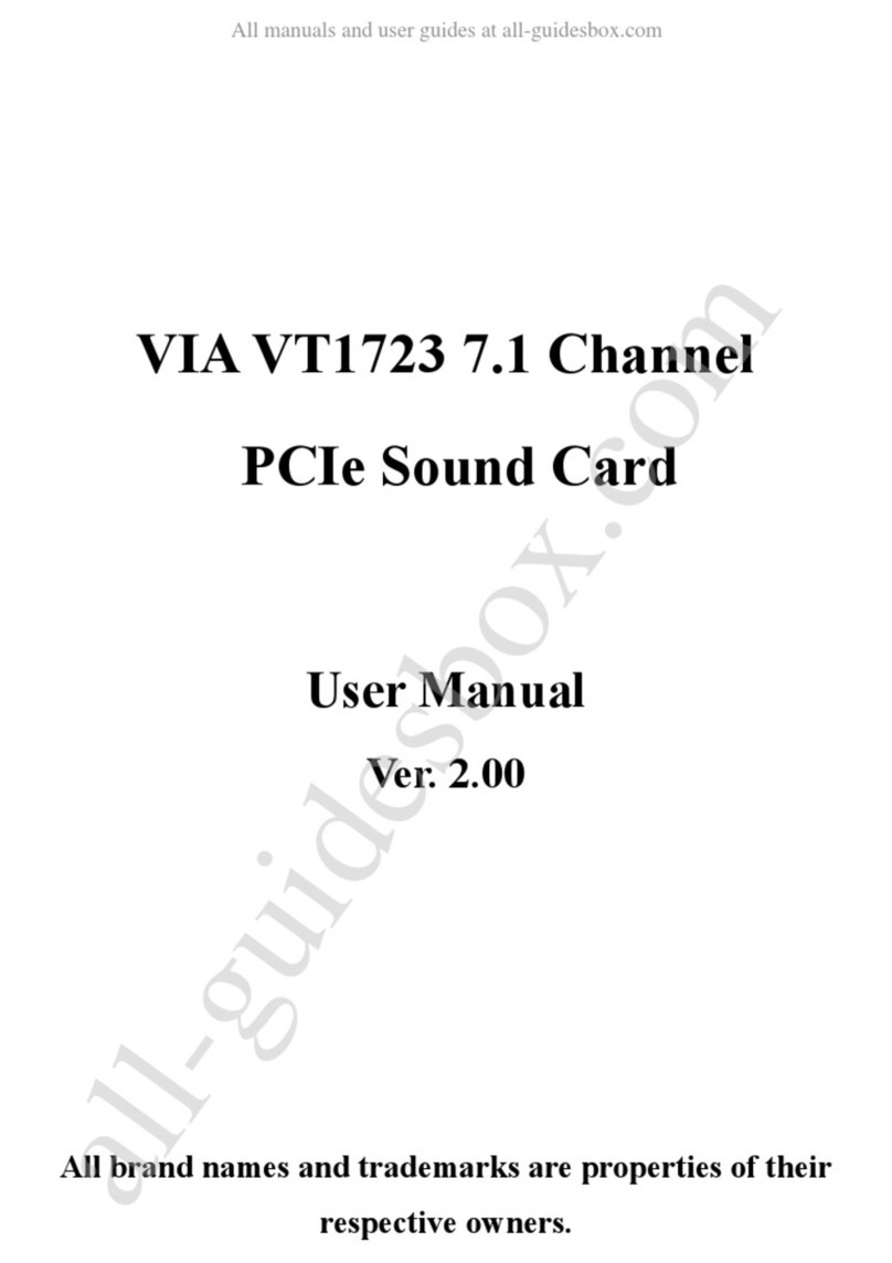 GUIDESSIMO VIA VT1723 user manual