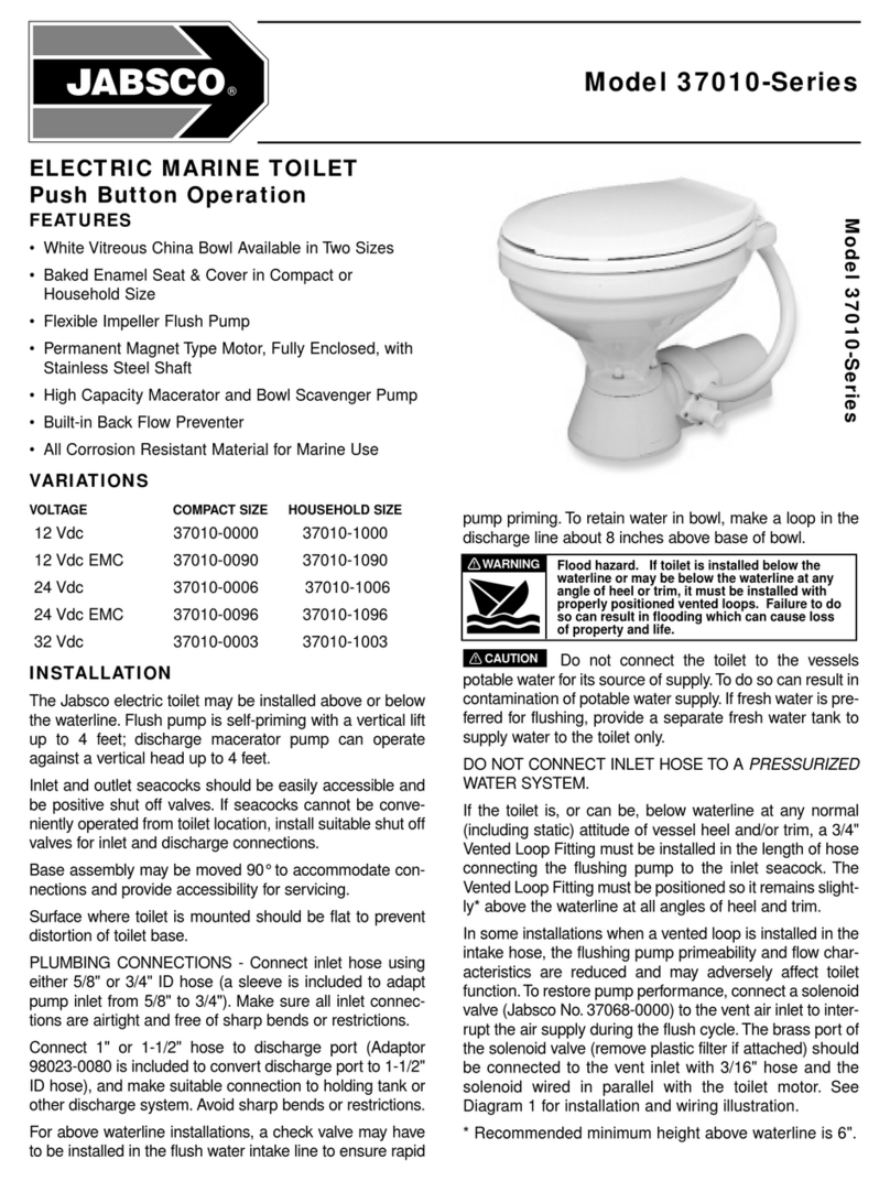 JABSCO 37010-0003 User manual