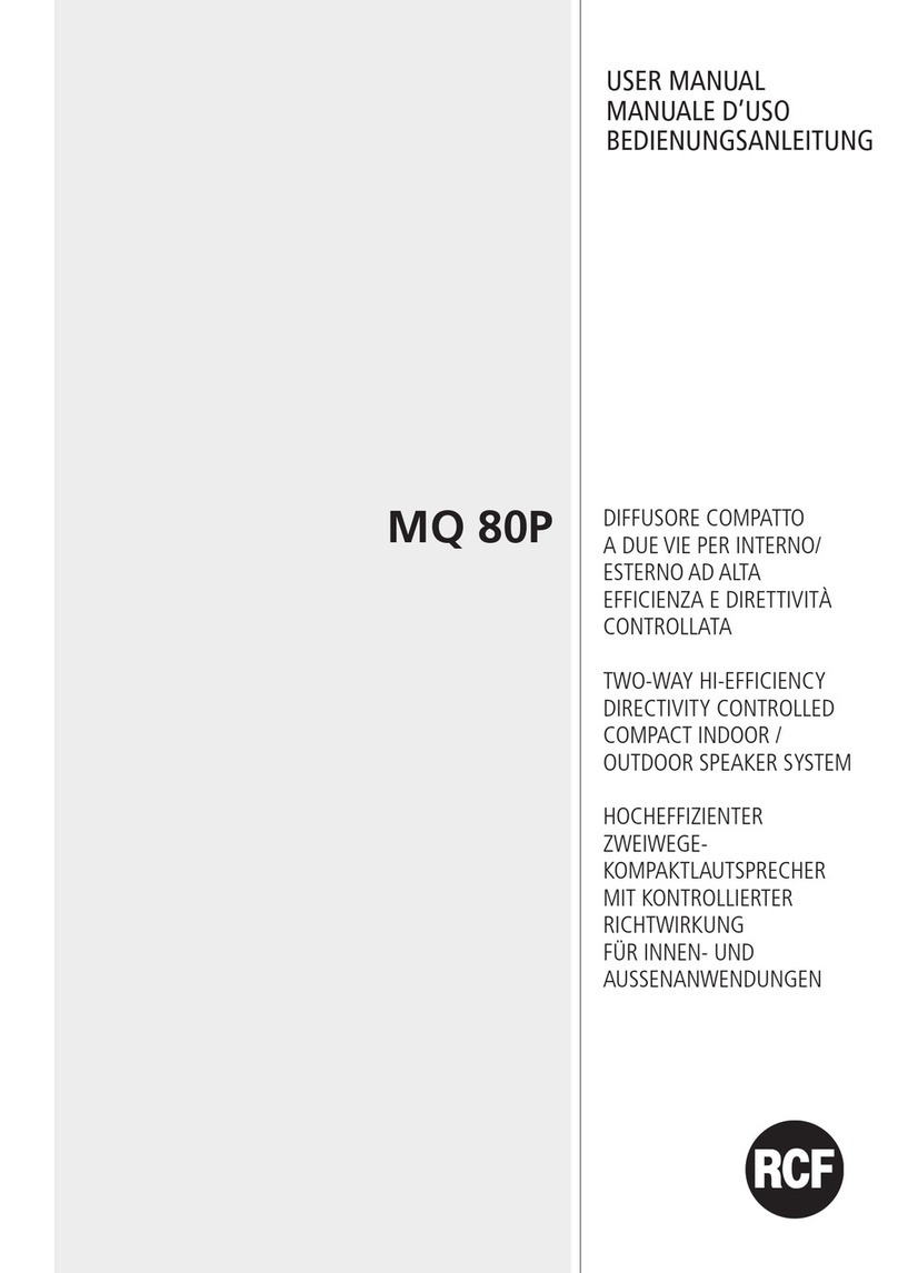 RCF MQ80P User manual