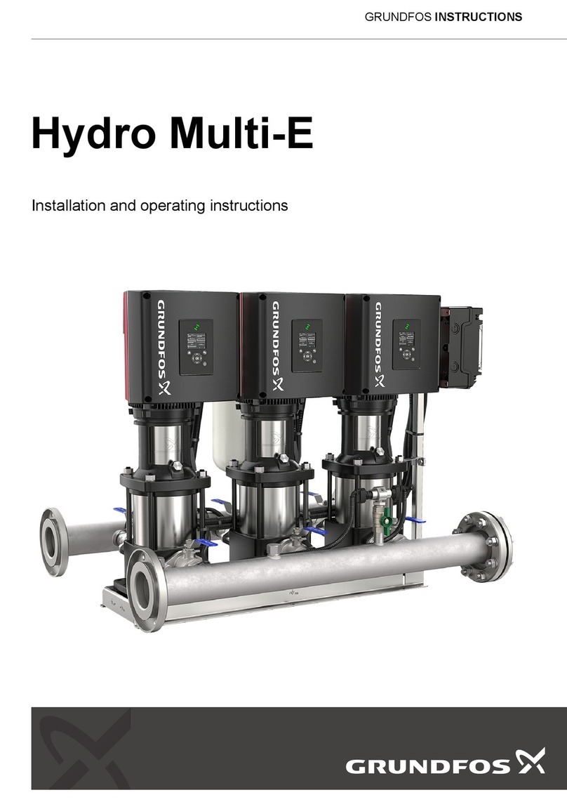 Grundfos Hydro Multi-E Installation and operating instructions