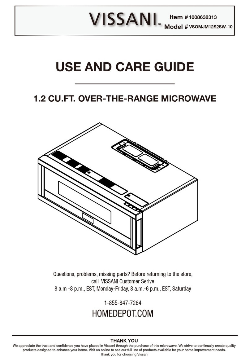 Vissani VSOMJM12S2SW-10 User manual