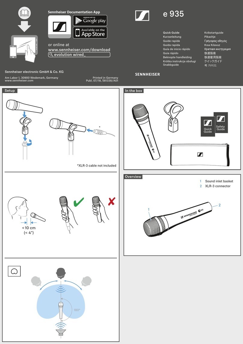 Sennheiser e 935 quick guide