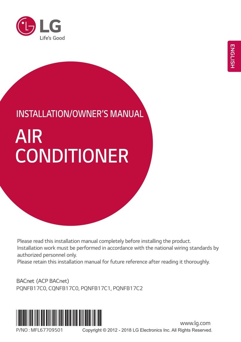 LG BECON HVAC BACnet PQNFB17C0 Operating instructions