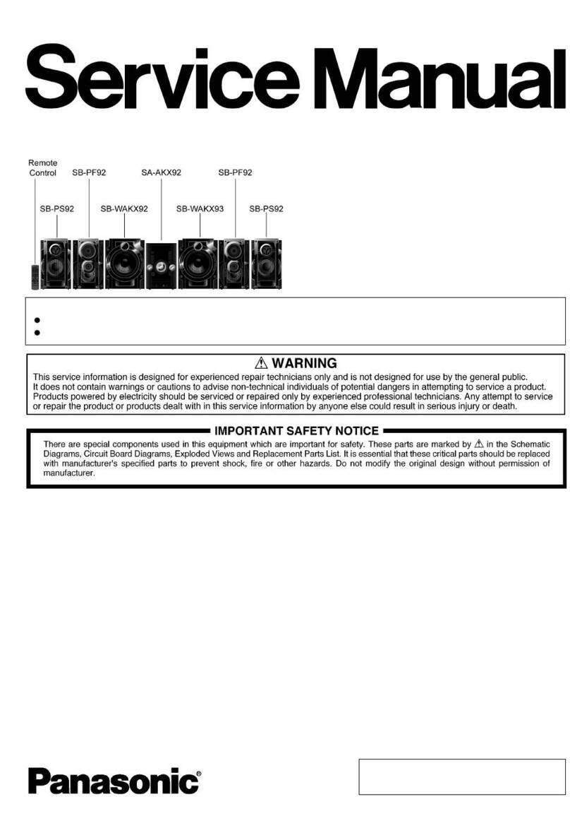 Panasonic SA-AKX92LM-K Service manual
