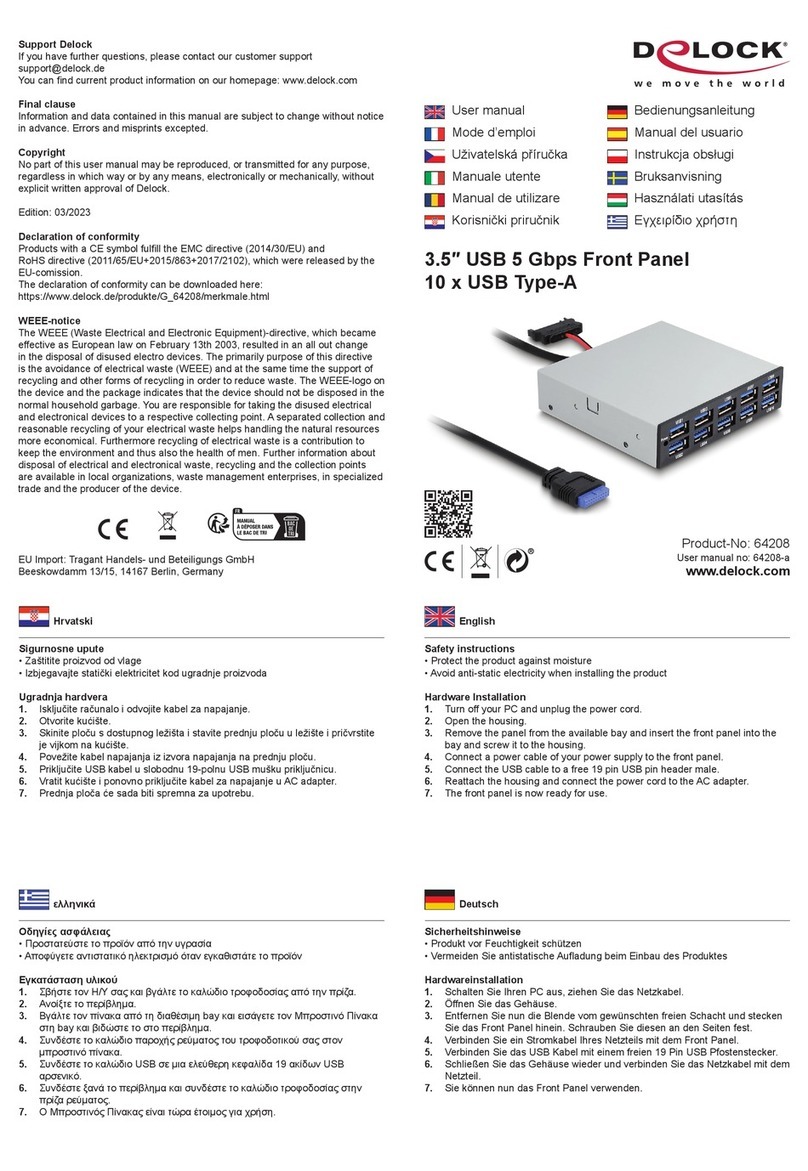 DeLOCK 64208 User manual DeLOCK 64208 User manual
