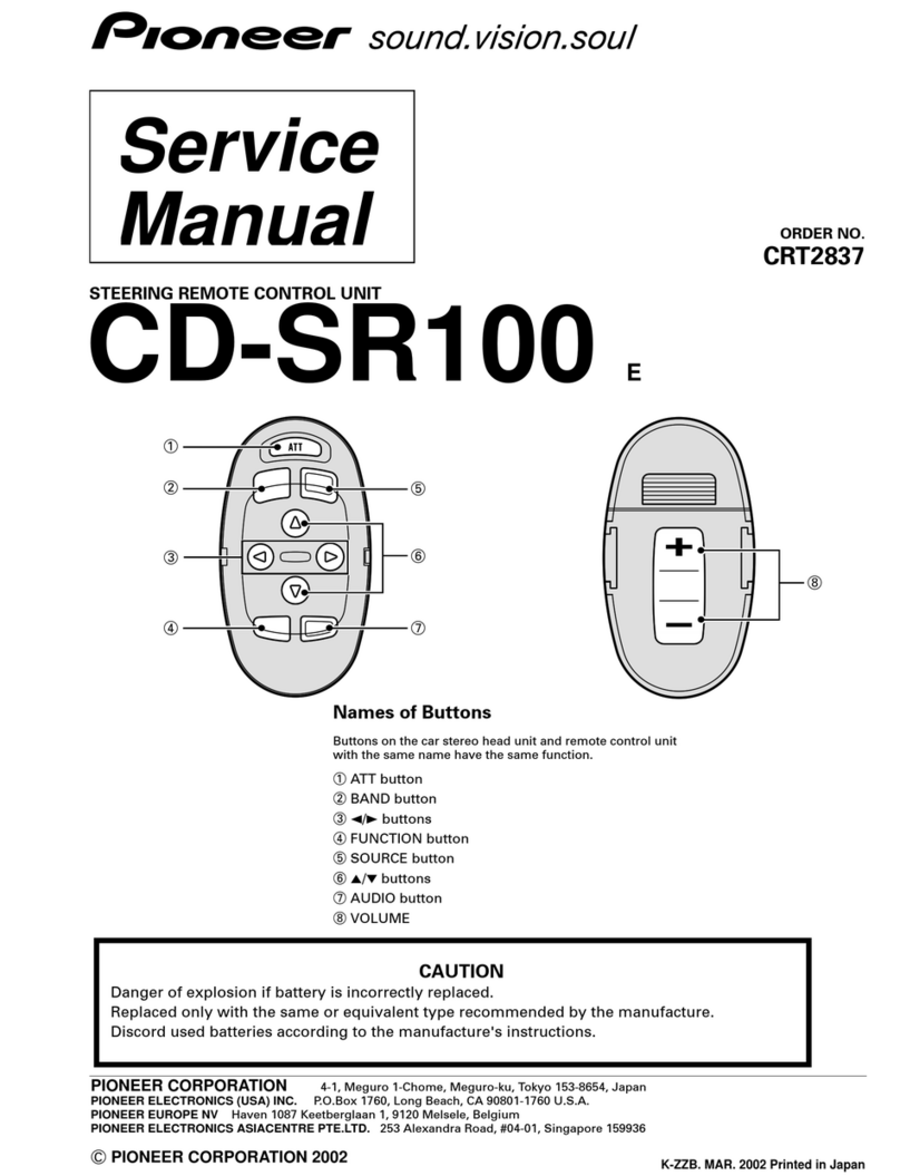 Pioneer CD-SR100 User manual