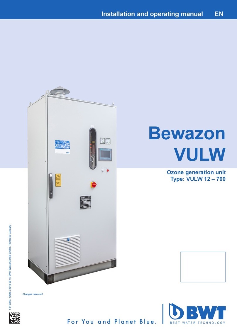 BWT Bewazon VULW 12 Installation and operating manual