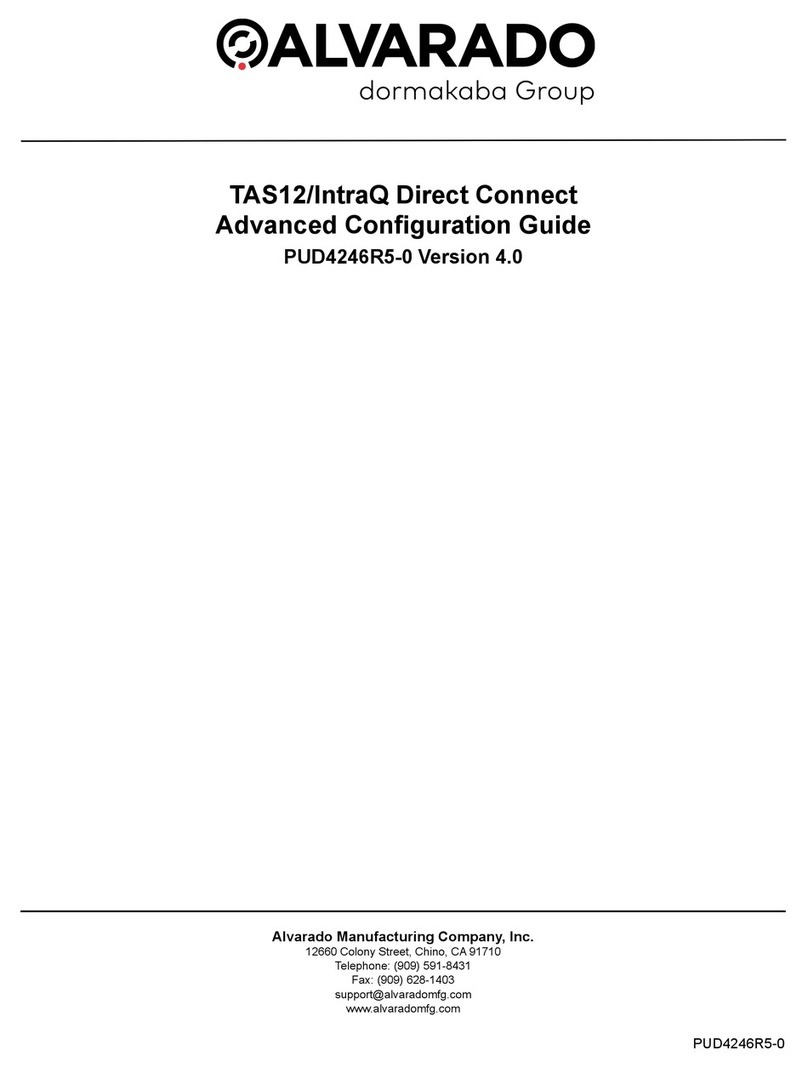 Dormakaba ALVARADO TAS12/IntraQ Configuration guide