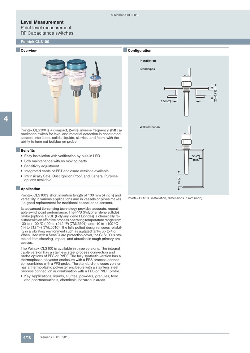 Siemens pointek CLS 100 User manual
