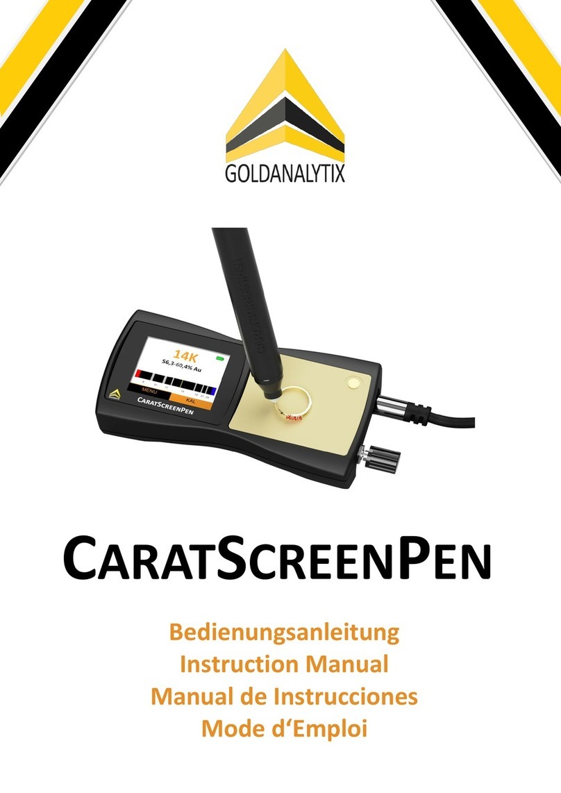 Goldanalytix CARATSCREENPEN instruction manual