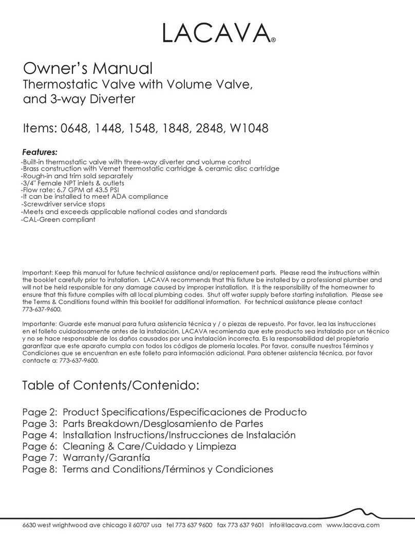 Lacava 0648 owner's manual