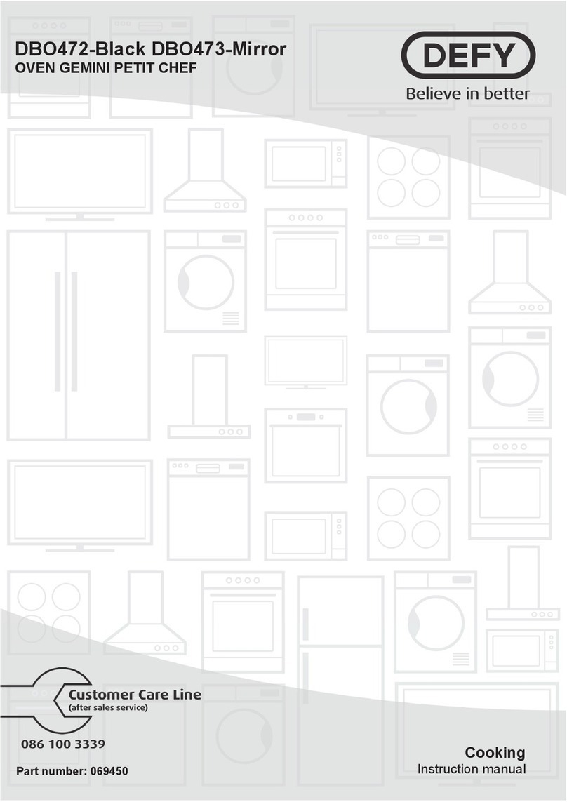Defy DBO472-Black User manual